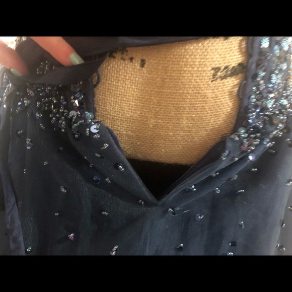 Navy blue prom dress - Picture 7 of 10